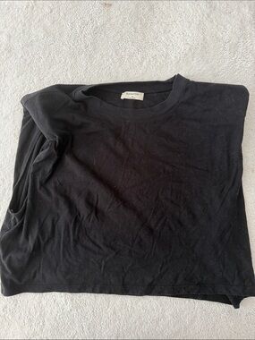 Babaton Black Crewneck Short Sleeve Tee